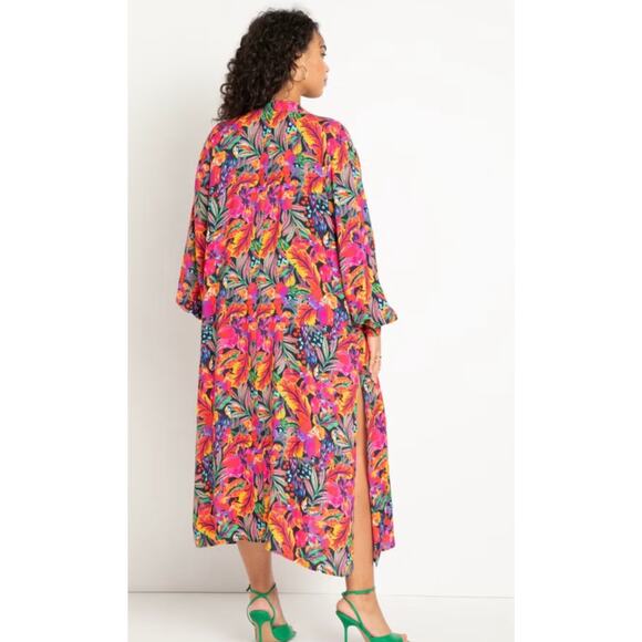 Vibrant Floral Swim Cover-Up - Picture 2 of 9